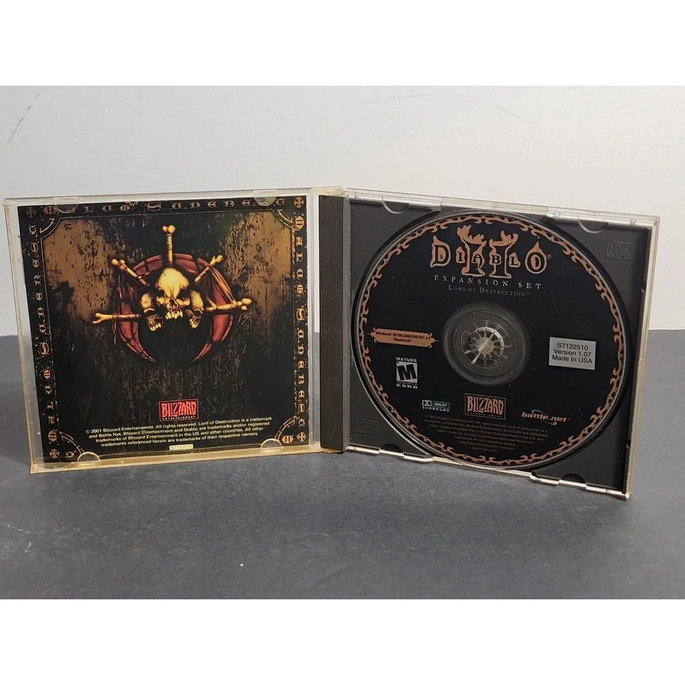 Blizzard Diablo II 2 Expansion Set Lord of Destruction CD PC Game With Key